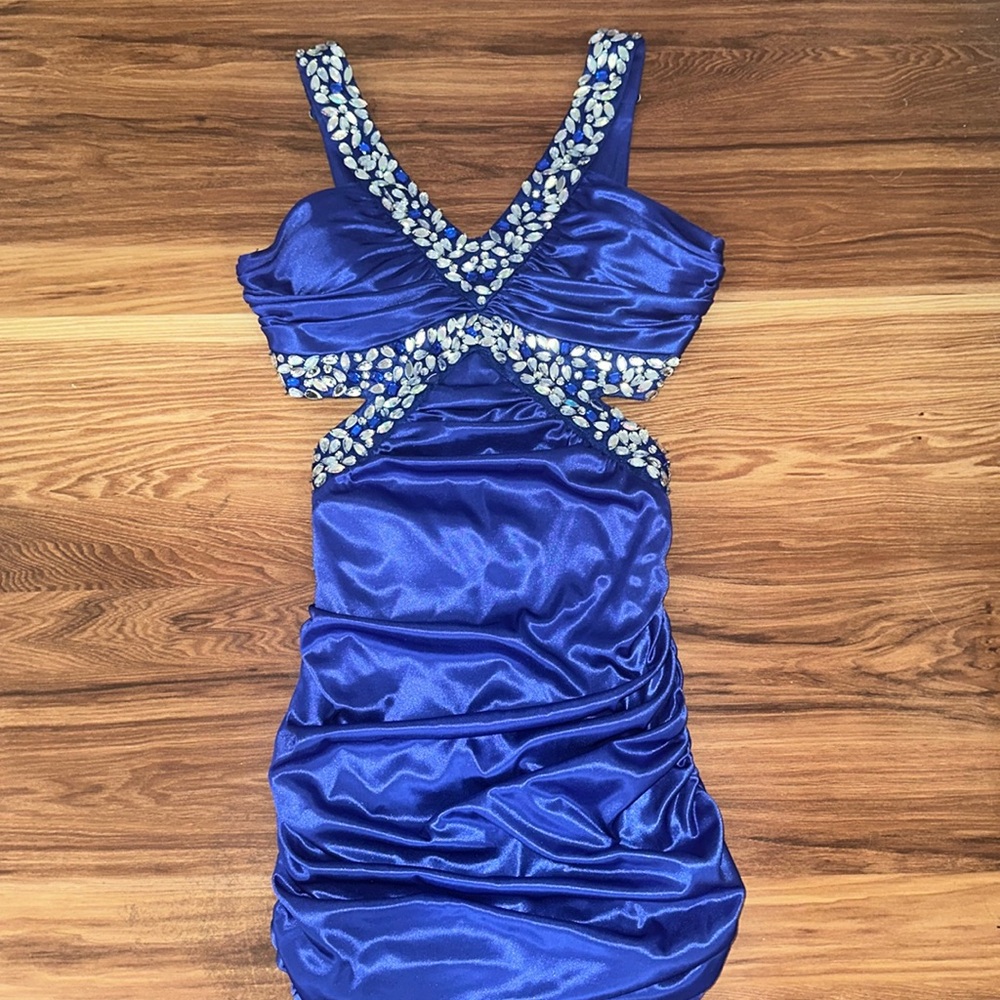 Bedazzled Royal Blue Dress